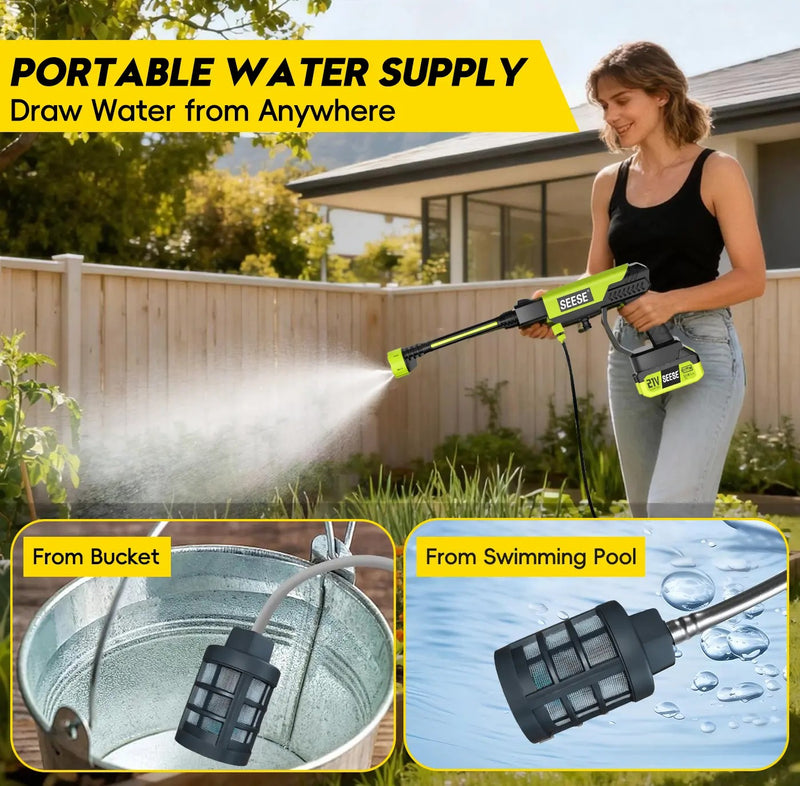 Connect the hose to water